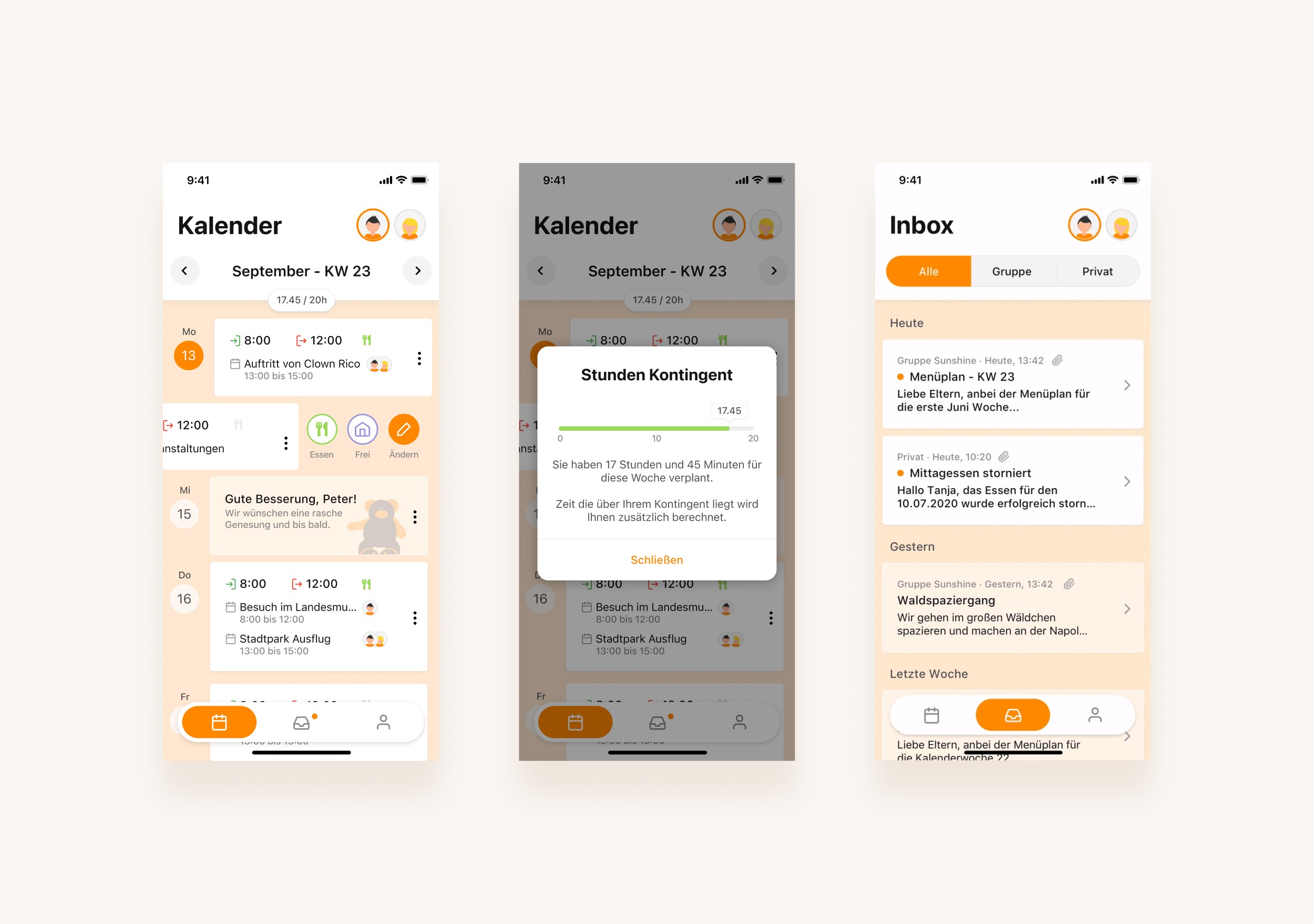 Pagitsch Kinderland App Screens